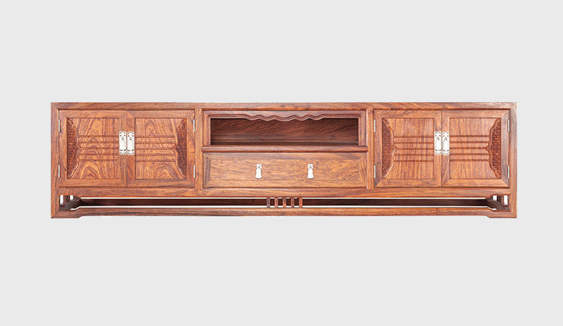 宁德刺猬紫檀电视柜低柜现代中式全实木电视柜客厅高低柜